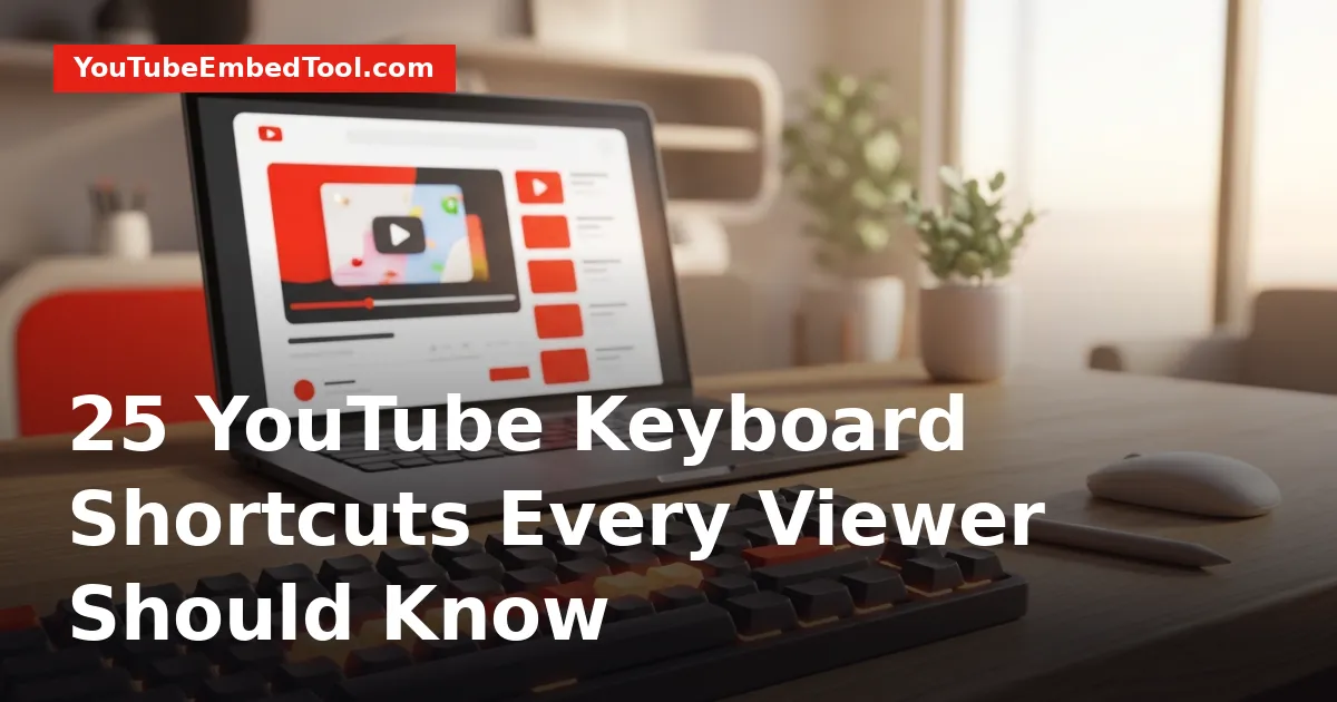 A glowing mechanical keyboard next to a laptop displaying the YouTube video player.