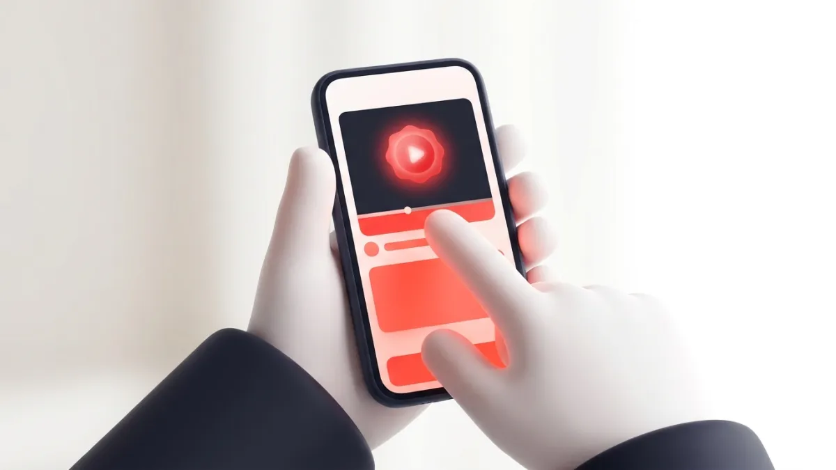 Mobile phone displaying YouTube 2x speed gesture while watching a video.